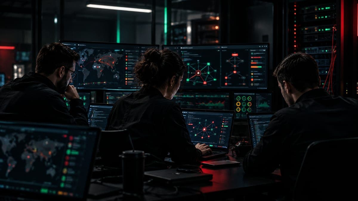 Offensive team analyzing attack paths